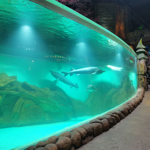 Изготовленные на заказ акриловые окна для аквариума Oceanarium-Leyu Фабрика акриловых листов 